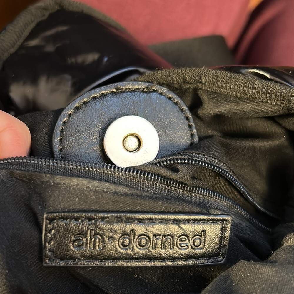 Ah-Dorned Black Puffer Nylon Crossbody Bag - Picture 12 of 12